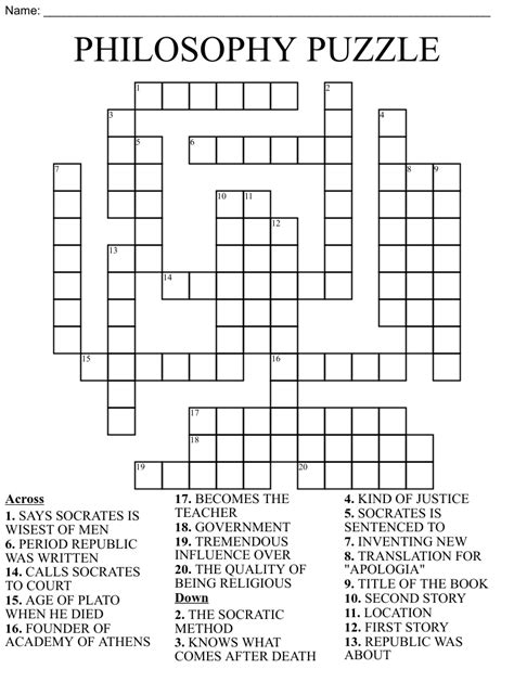 ABUSIVE PHILOSOPHY Crossword Clue .